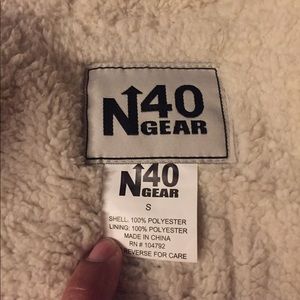 North 40 Black Sherpa lined Hoodie